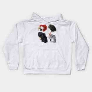 Bird head illustration Kids Hoodie